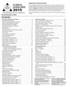 2015 Clinical Guidelines - Yukon