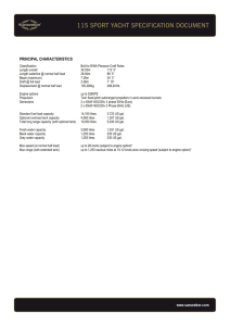 115 SPORT YACHT SPECIFICATION DOCUMENT