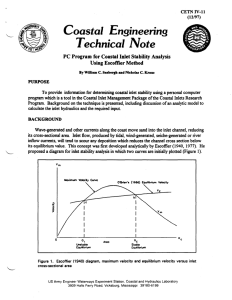 Coastal Engineering Technical Note
