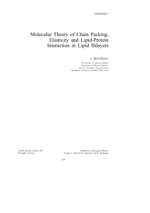 Molecular Theory of Chain Packing, Elasticity and Lipid