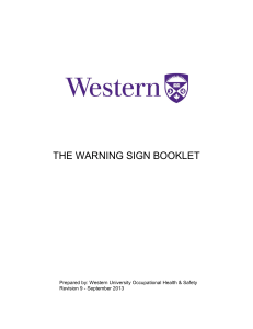 Warning Signs Booklet