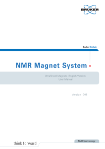 NMR Magnet System UltraShield User Manual (English Version)