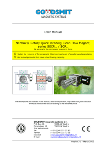 Manual Rotary Cleanflow Magnet