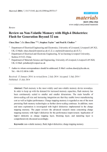 Review on Non-Volatile Memory with High-k Dielectrics