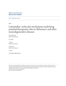 Latrepirdine: molecular mechanisms underlying