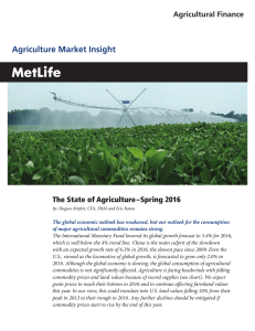 The State of Agriculture—Spring 2016