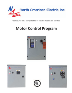 Motor Control Brochure - North American Electric