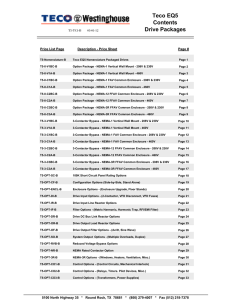 Teco EQ5 Contents Drive Packages - TECO