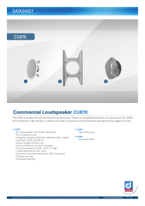 CU870 Commercial Loudspeaker CU870