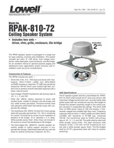 RPAK 8 inch speaker pack