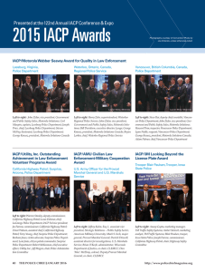 2015 IACP Awards - Police Chief Magazine