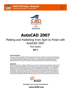 Plotting and Publishing from Start to Finish with AutoCAD 2007