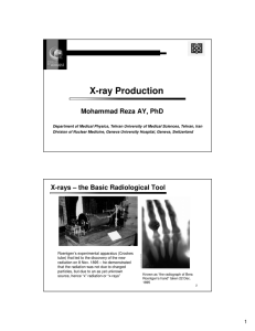 2- X-ray production