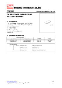 UNISONIC TECHNOLOGIES CO., LTD TDA7088