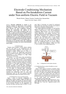 Electrode Conditioning Mechanism Based on Pre