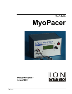 MyoPacer Manual