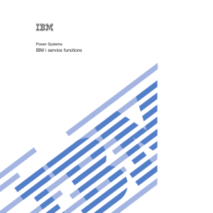 Power Systems: IBM i service functions