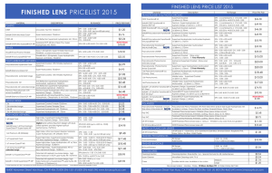 K-Mars Optical New Lab Price List 2015 website stock lenses 8-26-15