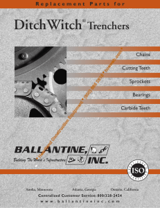 Replacement Parts For DitchWitch Trenchers