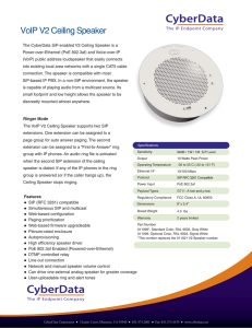 VoIP V2 Ceiling Speaker