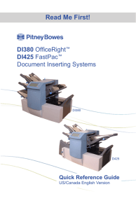 Di380/DI425 Quick Reference Guide