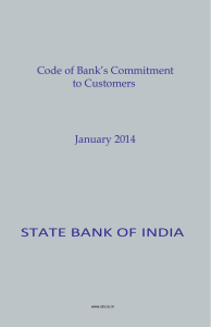 BCSBI CODE - State Bank of India