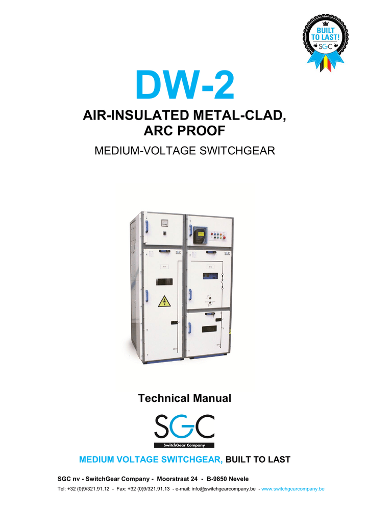 air-insulated metal-clad, arc proof - SGC