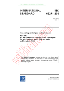 international standard iec 62271-200