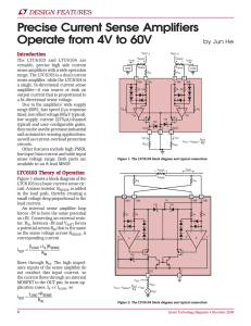 Dec 2006 - Precise Current Sense Amplifiers Operate from 4V to 60V