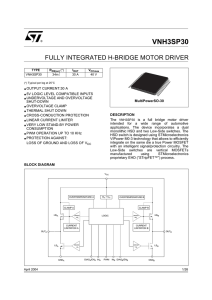 VNH3SP30 motor driver datasheet