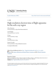 High-resolution electron time-of-flight apparatus for the soft-x