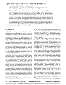 Argon ion laser-induced fluorescence with diode lasers