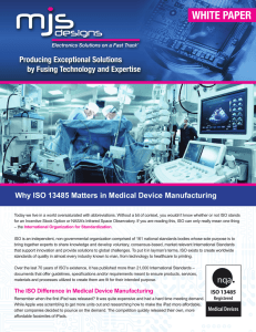 White Paper: Why ISO 13485 Matters in Medical Device Manufacturing