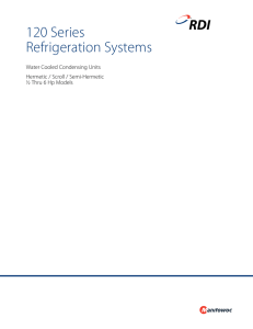 120 Series Refrigeration Systems - Water Cooled