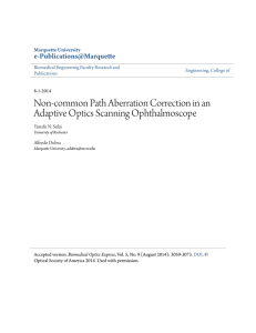Non-common Path Aberration Correction in an Adaptive Optics