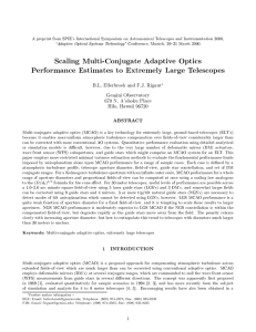 Scaling Multi-Conjugate Adaptive Optics Performance Estimates to