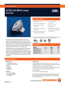 ULTRA LED MR16 Lamps
