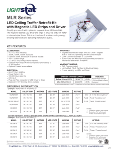 LED Ceiling Troffer Retrofit Kit with Magnetic LED Strips