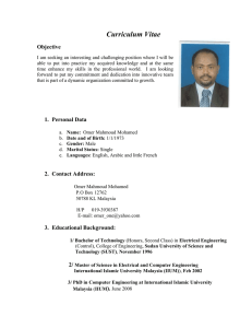 Curriculum Vitae - International Islamic University Malaysia