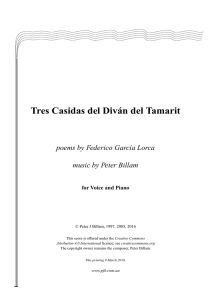 Tr es Casidas del Diván del Tamarit