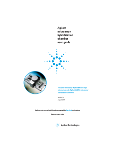 Agilent microarray hybridization chamber user guide