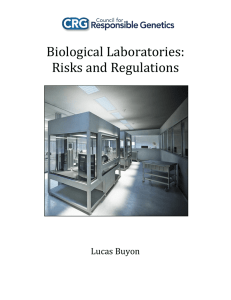 Biological Laboratories: Risks and Regulations