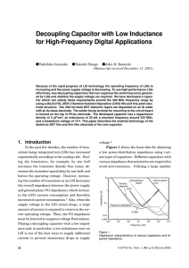 Decoupling Capacitor with Low Inductance for High