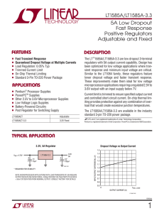 LT1585A/LT1585A-3.3 - 5A Low Dropout Fast