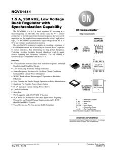 NCV51411 - Low Voltage Buck Regulator