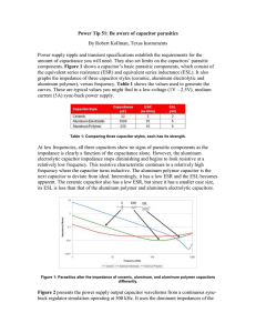 Be aware of capacitor parasitics