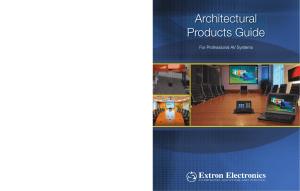 Extron Architectural Product Guide
