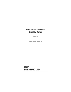 Mini Environmental Quality Meter SPER SCIENTIFIC LTD.