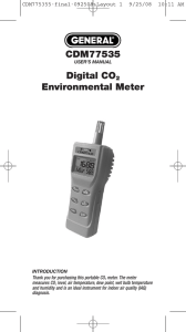 CDM77535 Digital CO2 Environmental Meter