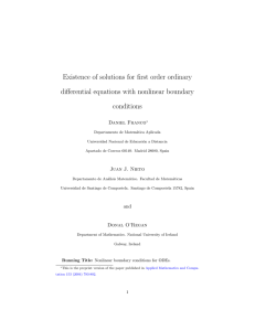 Existence of solutions for first order ordinary differential equations